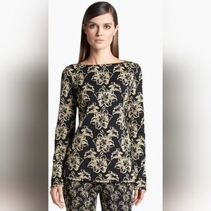 St. John Collection Lily Shimmer Jacquard Top/tunic- Size 12
